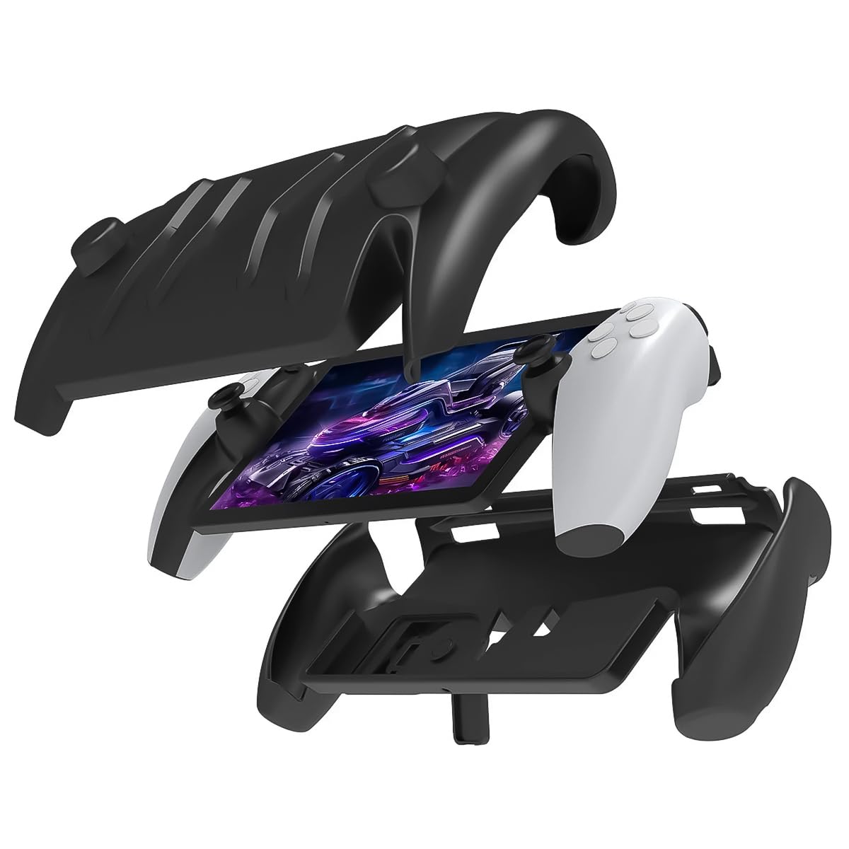 ZORBES Protector Shell for Playstation Portal Shockproof TPU Shell Full Cover Shell for Playstation Portal Detachable Shell Design & Kick Stand Design Protective Case for PS Portal Game Console ZORBES Protector Shell for Playstation Portal Shockproof TPU Shell Full Cover Shell for Playstation Portal Detachable Shell Design & Kick Stand Design Protective Case for PS Portal Game Console